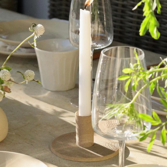 Wave Plate - Taper Candle Holder