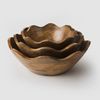 Scalloped Wooden Bowl (available in three sizes)