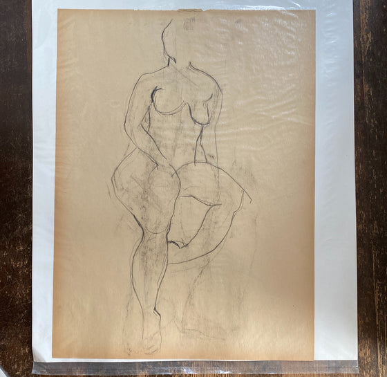 Vintage nude sketch 3